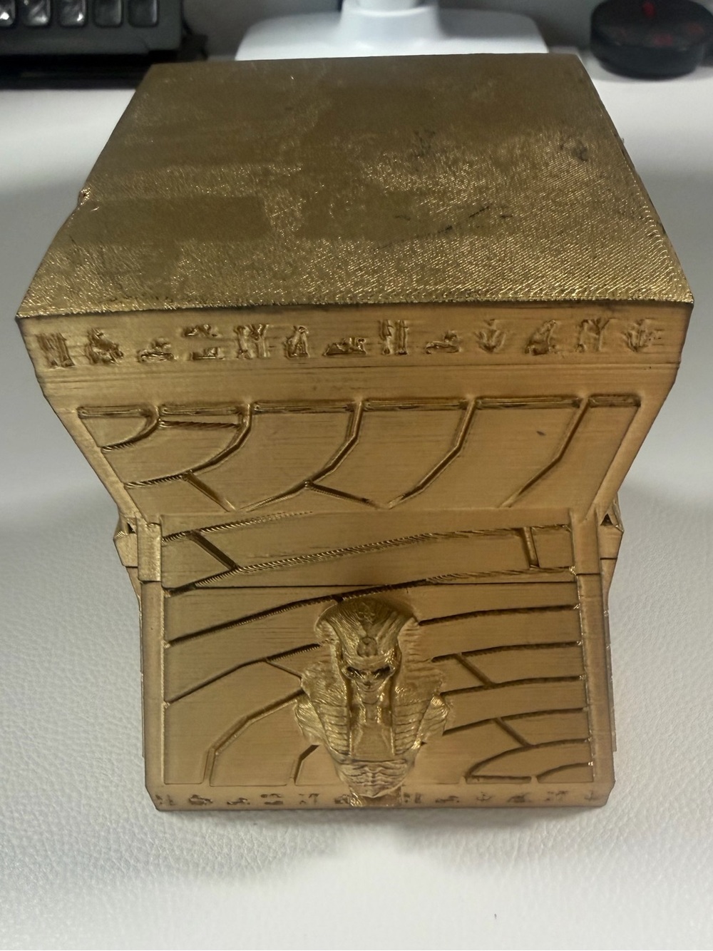 Egyptian tomb themed magic the gathering 3d printed deck box
